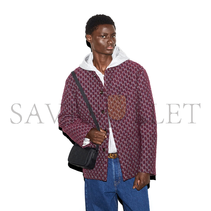 GUCCI GG RUBBER-EFFECT MINI BAG 794062 (17.5*11*6.5cm)